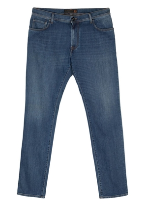 Corneliani mid-rise slim-fit jeans - Blue