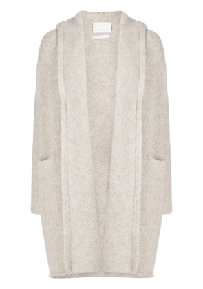 Lauren Manoogian alpaca wool-blend hooded coat - Neutrals