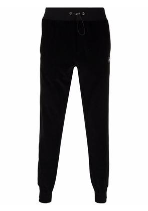 Philipp Plein Iconic Plein velvet track pants - Black