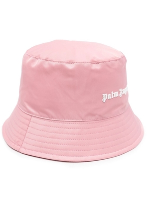 Palm Angels lettering logo bucket hat - Pink