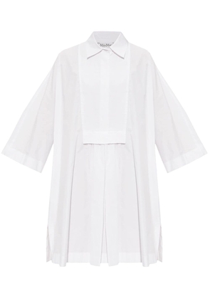 Max Mara wide-sleeved cotton minidress - White