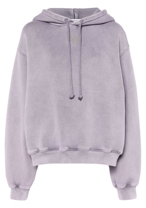 Alexander Wang logo-embossed hoodie - Purple