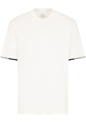 Armani Exchange logo-print cotton T-shirt - White
