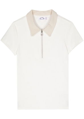 The Upside contrast-collar polo shirt - White
