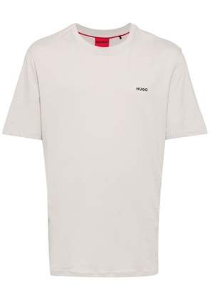 HUGO logo-print cotton T-shirt - Grey