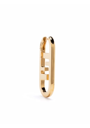 FENDI O'Lock oval single earring - Gold