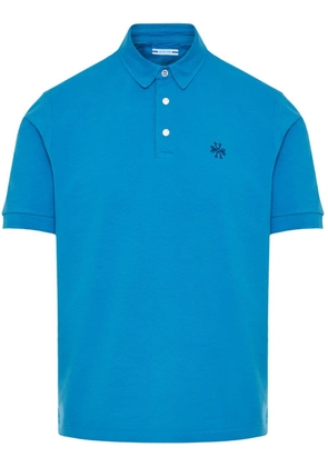 Jacob Cohën logo-embroidered piqué polo shirt - Blue