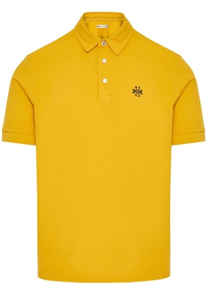 Jacob Cohën logo-embroidered piqué polo shirt - Yellow