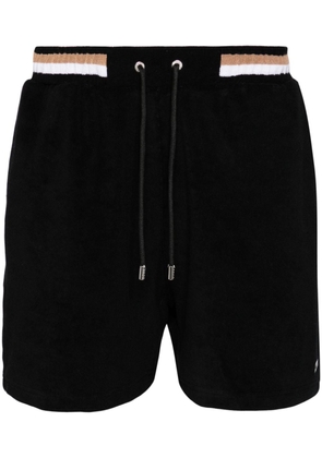 BOSS striped drawstring shorts - Black
