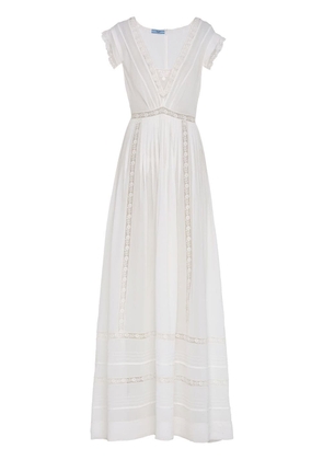 Prada long georgette dress - White