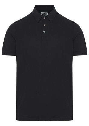 Fedeli Alby Iconic cotton polo shirt - Black