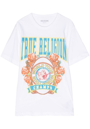 True Religion logo-print cotton T-shirt - White