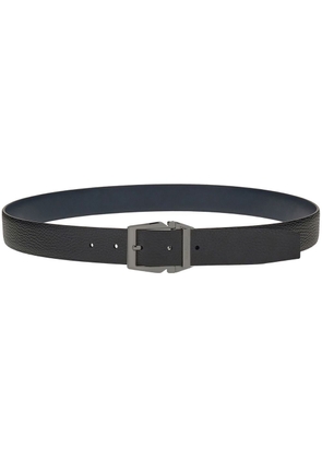 Ferragamo adjustable grained texture belt - Black