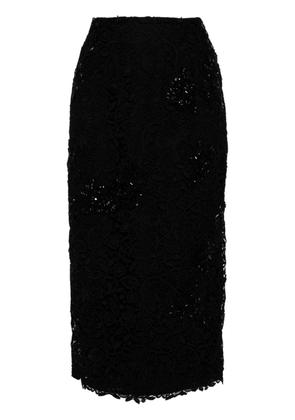 Carolina Herrera lace-detailing pencil skirt - Black