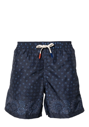 Altea floral-print swim shorts - Blue