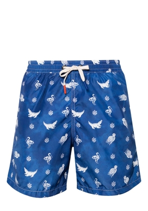 Altea graphic-print swim shorts - Blue