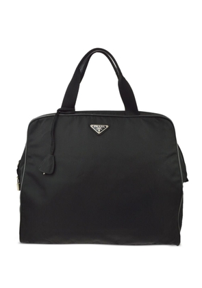 Prada Pre-Owned 1990-2000s triangle logo handbag - Black