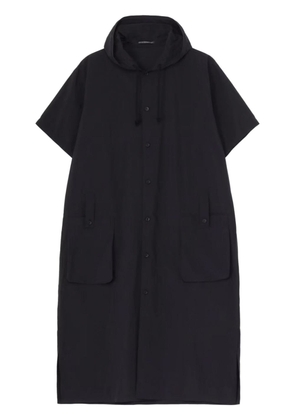 Yohji Yamamoto cotton hooded midi dress - Black