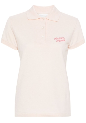 Maison Kitsuné Handwriting cotton polo shirt - Pink