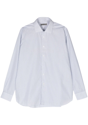 Corneliani checked cotton shirt - White
