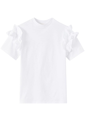 DESTREE Sophie ruffle-detailing T-shirt - White