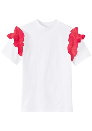 DESTREE Sophie ruched-detail T-shirt - White