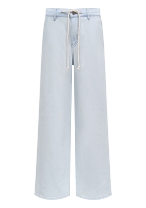 12 STOREEZ 433 low-rise wide-leg organic cotton jeans - Blue