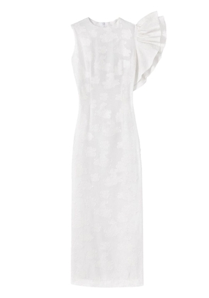 DESTREE Franz ruffle-detailing dress - White