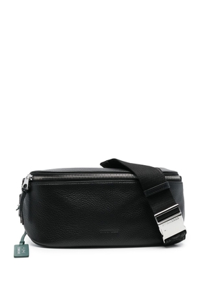 Coccinelle grained leather belt bag - Black