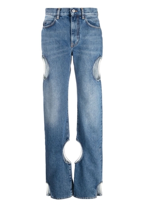 Off-White Meteor hole-detail jeans - Blue