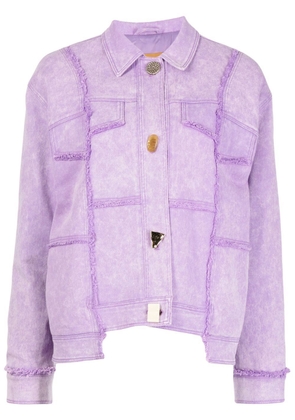Rejina Pyo Blanca asymmetric denim jacket - Purple
