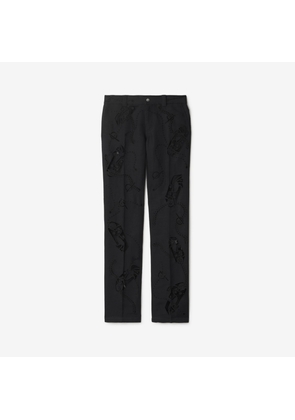 Burberry Broderie Anglaise Canvas Trousers
