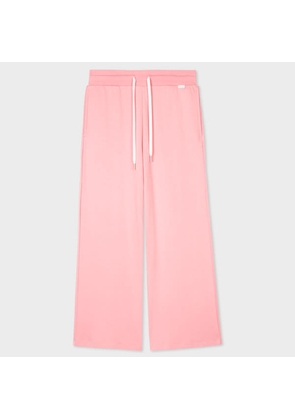 Paul Smith Women's Pink Lounge Cropped Wide Leg Pyjama Trousers