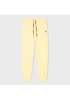 PS Paul Smith Women's Yellow Cotton Zebra Logo Sweatpants