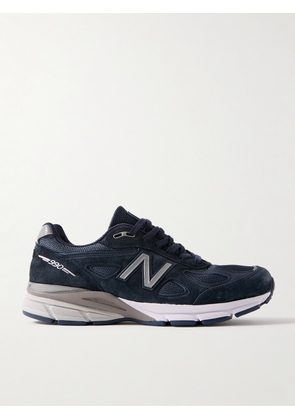 New Balance - 990v4 Suede and Mesh Sneakers - Men - Blue - UK 6