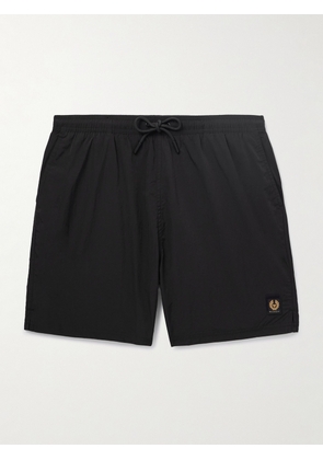 Belstaff - Clipper Straight-Leg Mid-Length Swim Shorts - Men - Black - S