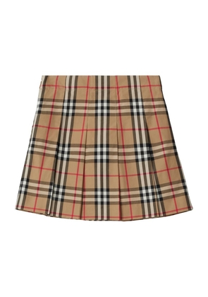 Burberry Kids Cotton Pleated Skirt (3-14 Years)