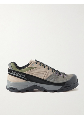 Salomon - X-ALP LTR Mesh and Suede Sneakers - Men - Neutrals - UK 7