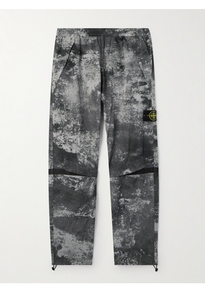 Stone Island - Straight-Leg Logo-Appliquéd Camouflage-Print Shell Trousers - Men - Gray - S