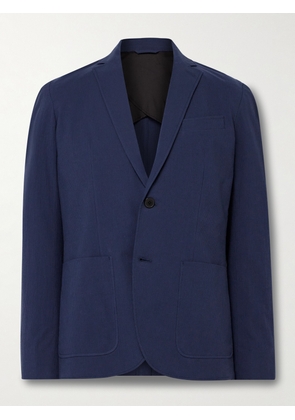 Club Monaco - Slim-Fit Unstructured Cotton-Blend Seersucker Blazer - Men - Blue - UK/US 36