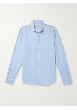 Hartford - Paul Linen Shirt - Men - Blue - S
