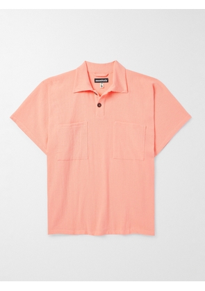 Monitaly - Cotton Polo Shirt - Men - Orange - S