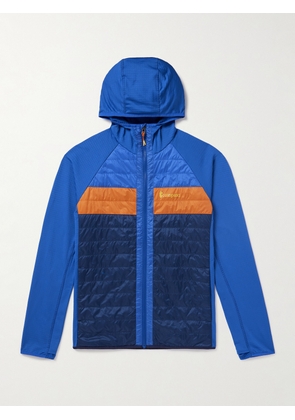 Cotopaxi - Capa Logo-Print Quilted Recycled-Nylon Ripstop Hooded Jacket - Men - Blue - S