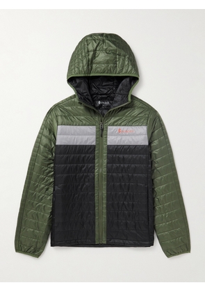 Cotopaxi - Capa Logo-Print Quilted Recycled-Nylon Ripstop Hooded Jacket - Men - Green - S
