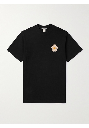 Monitaly - Embellished Cotton-Jersey T-Shirt - Men - Black - S