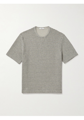Mr P. - Embroidered Cotton T-Shirt - Men - Gray - XS