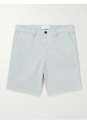 Mr P. - Straight-Leg Garment-Dyed Cotton-Blend Twill Bermuda Shorts - Men - Gray - 28