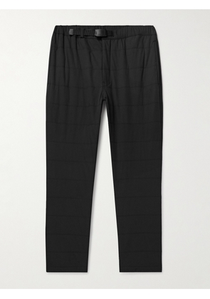 Snow Peak - Slim-Fit Belted Quilted Primeflex® Shell Trousers - Men - Black - M