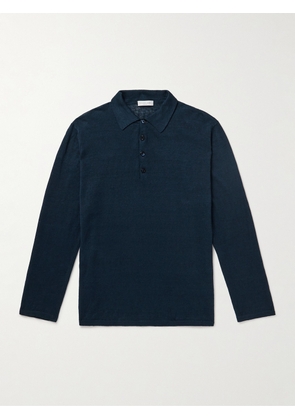 Richard James - Slim-Fit Linen Polo Shirt - Men - Blue - S