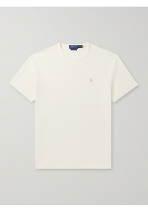 Polo Ralph Lauren - Logo-Embroidered Cotton-Jersey T-Shirt - Men - Neutrals - XS
